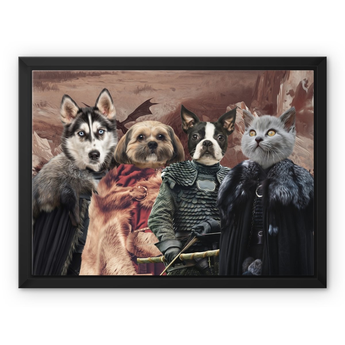 Pet Portraits | Game Of Thrones: Custom Pet Canvas | Paw & Glory