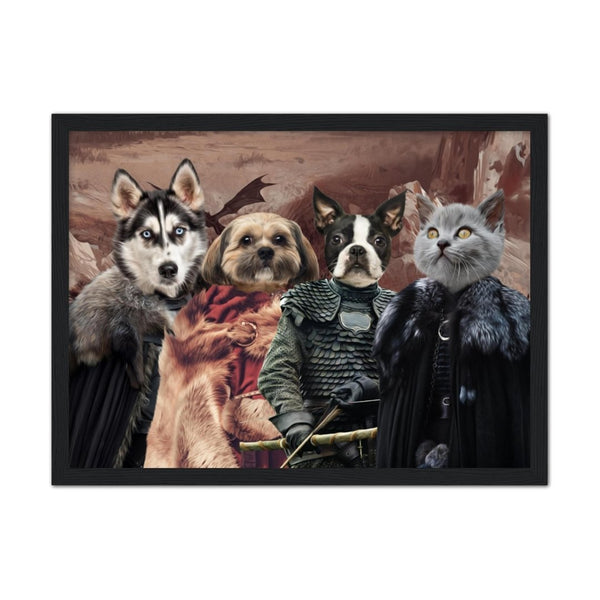 Fantasy Throne Custom Pet Portrait | Custom Pet Portrait | Paw & Glory