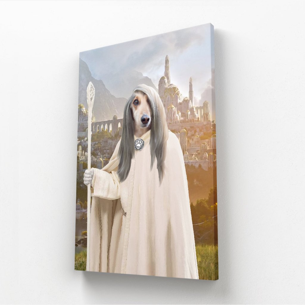 Pet Portraits | Gandalf (Lord Of The Rings Inspired): Custom Pet Canvas | Paw & Glory