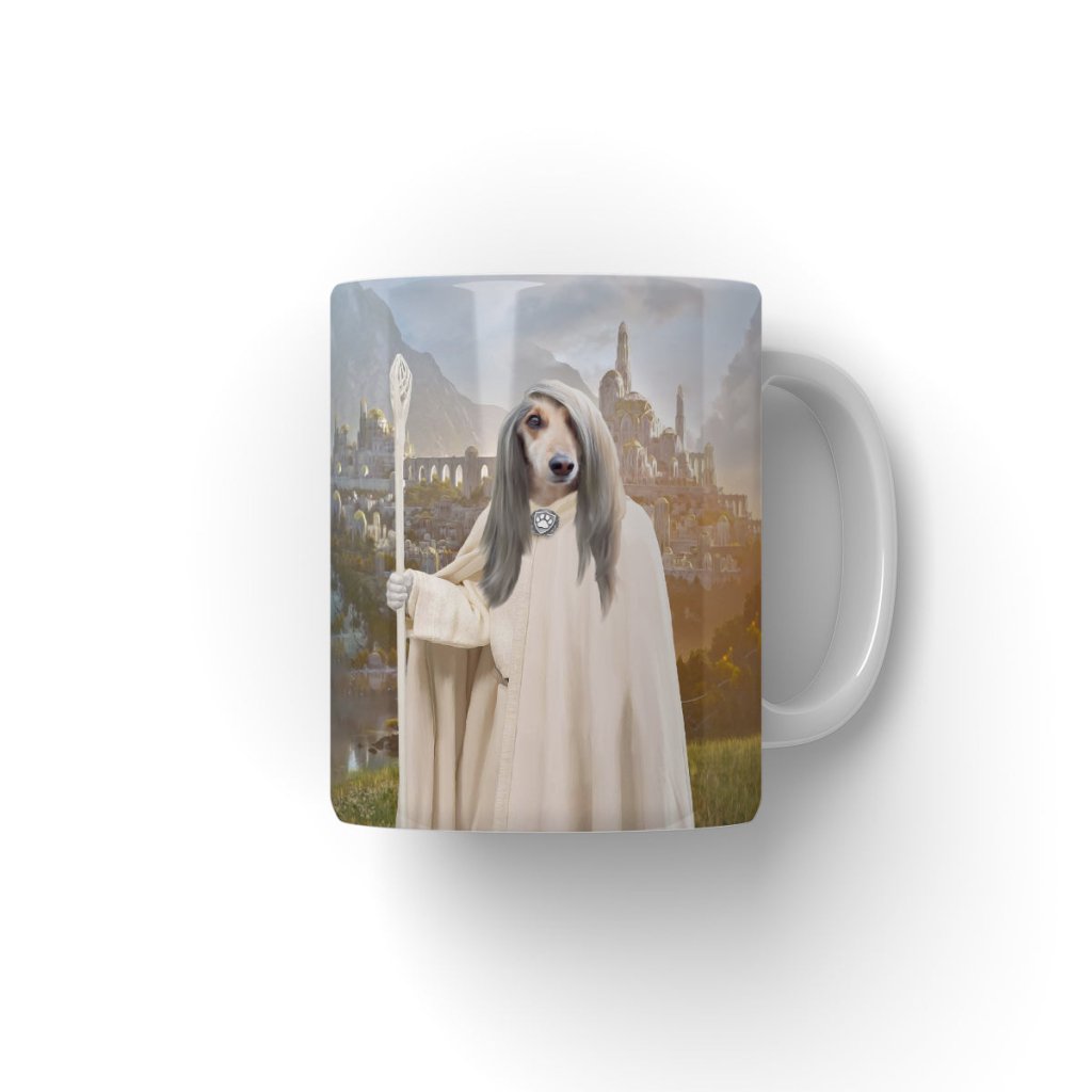 Pet Portraits | Gandalf (Lord Of The Rings Inspired): Custom Pet Coffee Mug | Paw & Glory