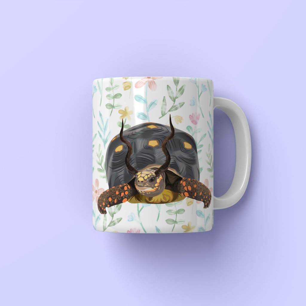 Pet Portraits | Gazelle Antlers: Modern Pet Coffee Mug | Paw & Glory