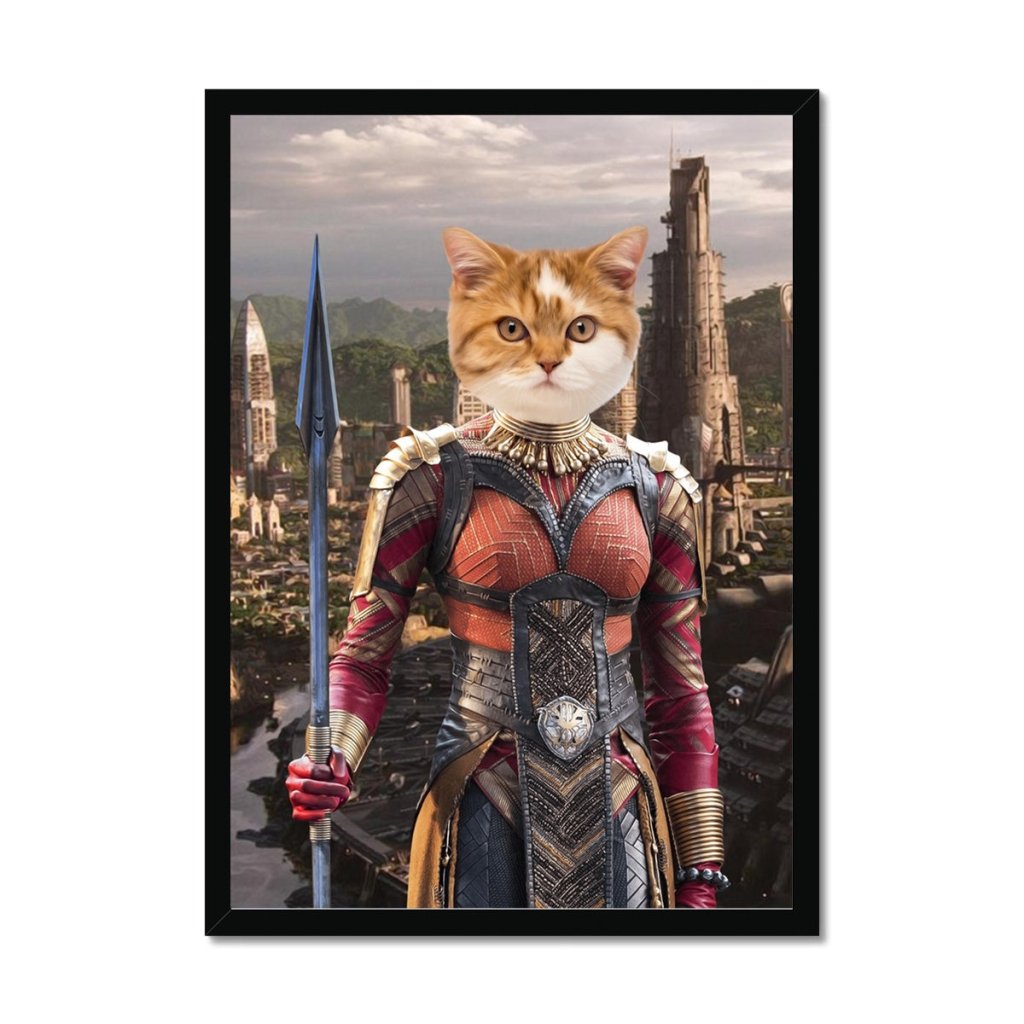 Pet Portraits | General Okoye (Marvel Inspired): Custom Pet Portrait | Paw & Glory