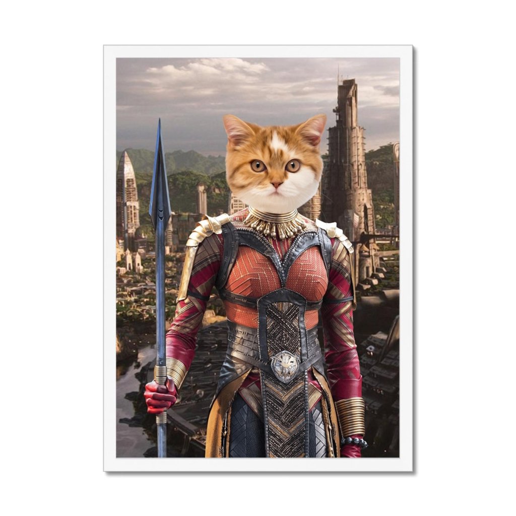 Pet Portraits | General Okoye (Marvel Inspired): Custom Pet Portrait | Paw & Glory