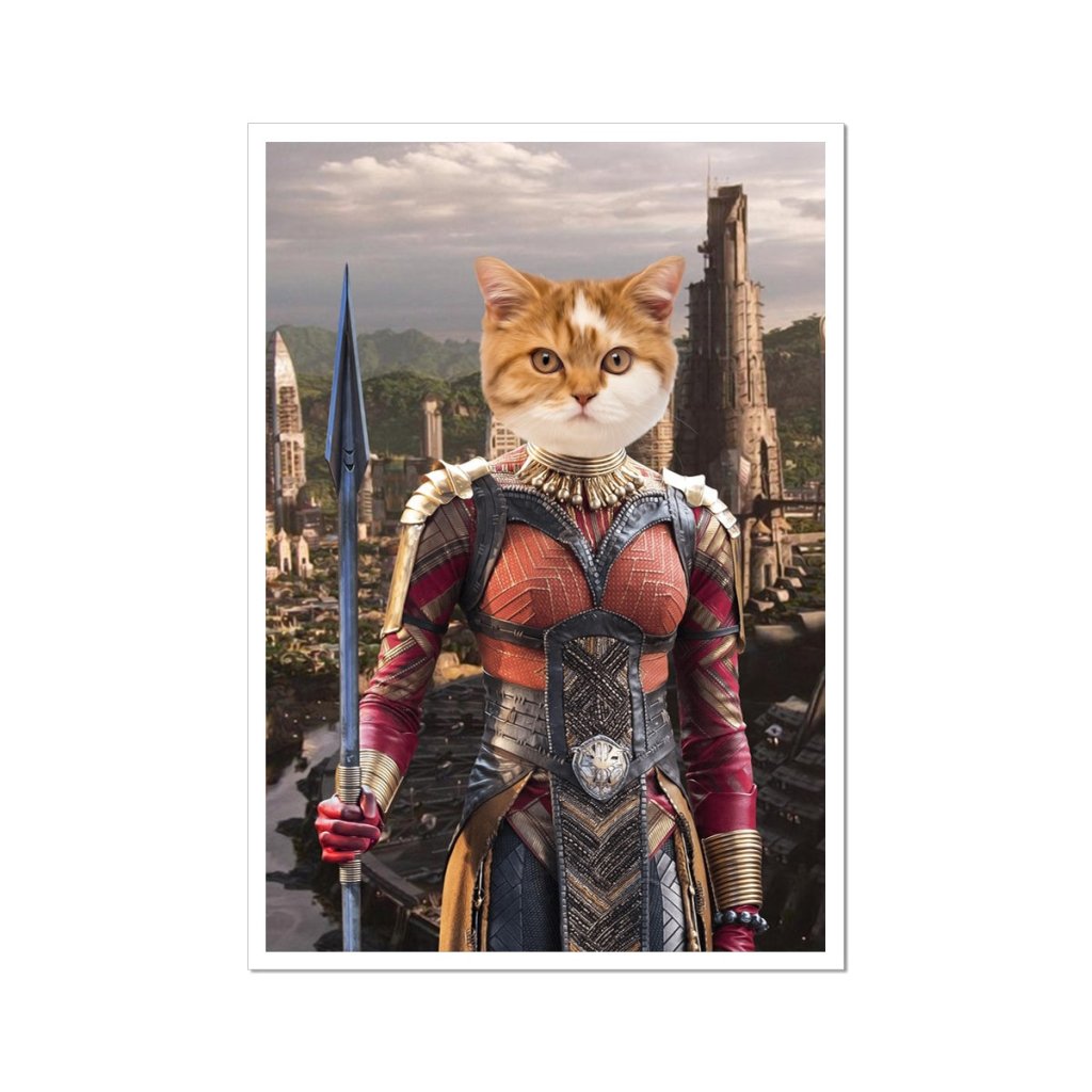 Warrior General Custom Pet Poster | Custom Pet Portrait Print | Paw & Glory