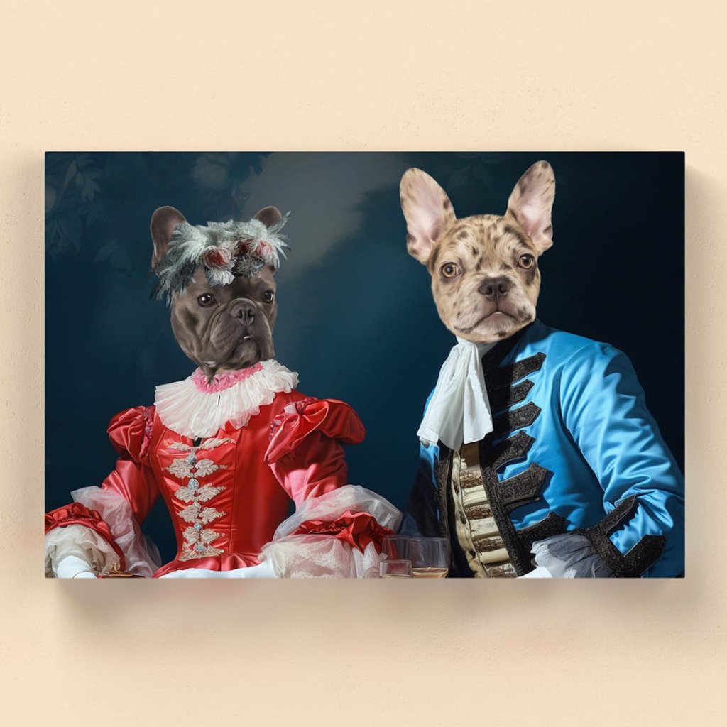 Gentleman and Gentlewoman: Custom Pet Canvas - Paw & Glory - Dog Portraits - Pet Portraits