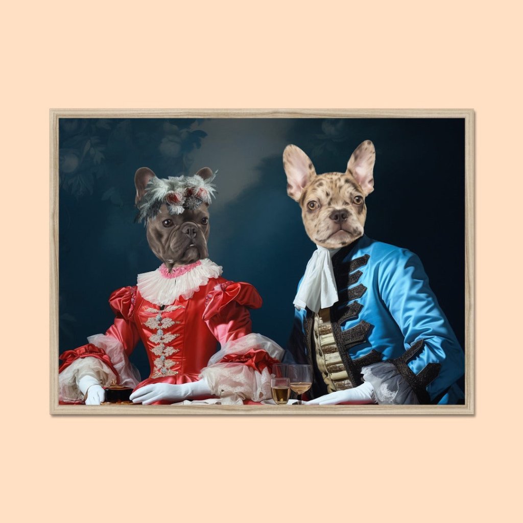 Pet Portraits | Gentleman and Gentlewoman: Custom Pet Portrait | Paw & Glory
