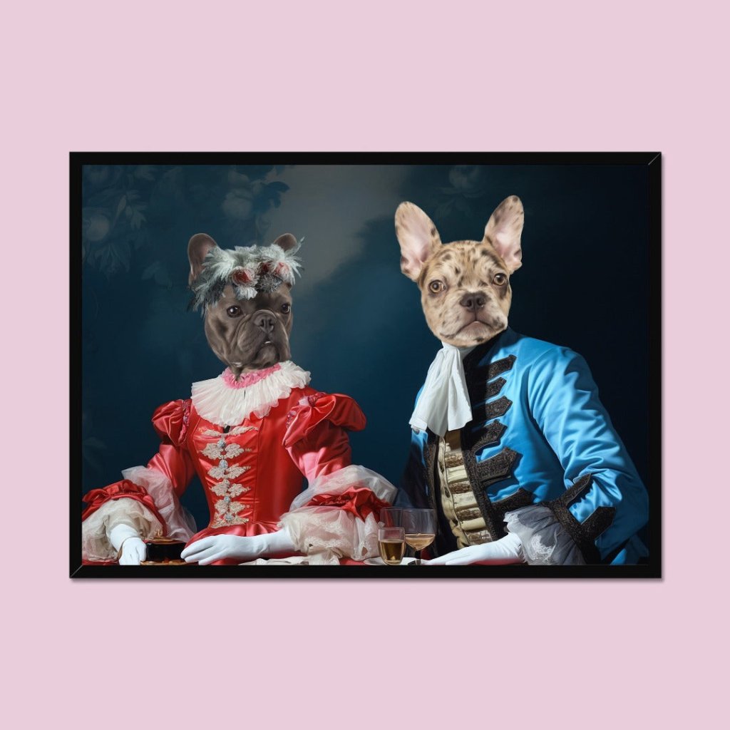 Pet Portraits | Gentleman and Gentlewoman: Custom Pet Portrait | Paw & Glory
