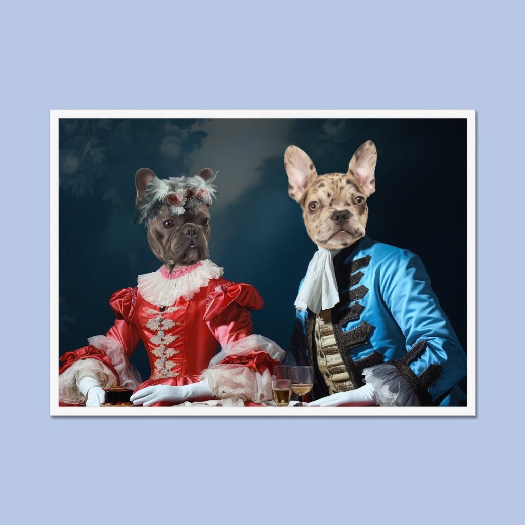 Pet Portraits | Gentleman and Gentlewoman: Custom Pet Portrait | Paw & Glory