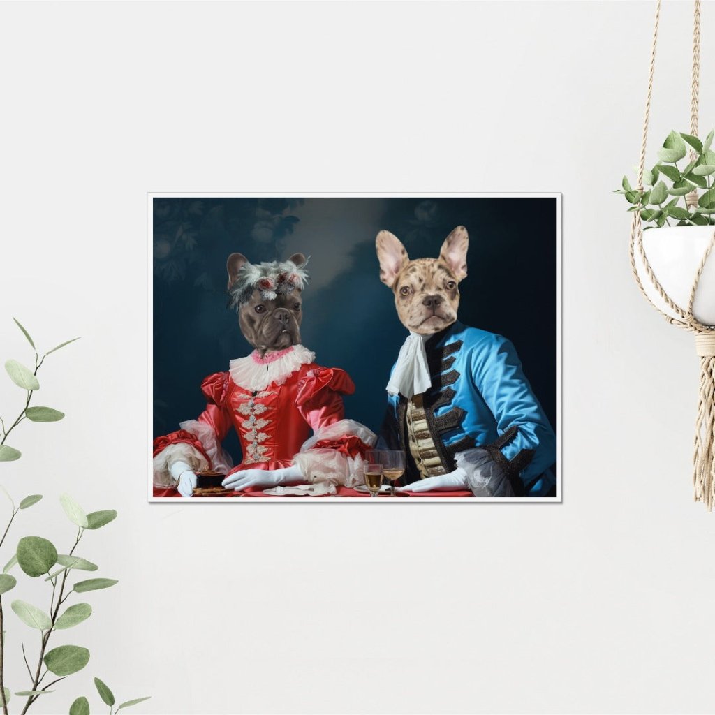 Pet Portraits | Gentleman and Gentlewoman: Custom Pet Poster | Paw & Glory
