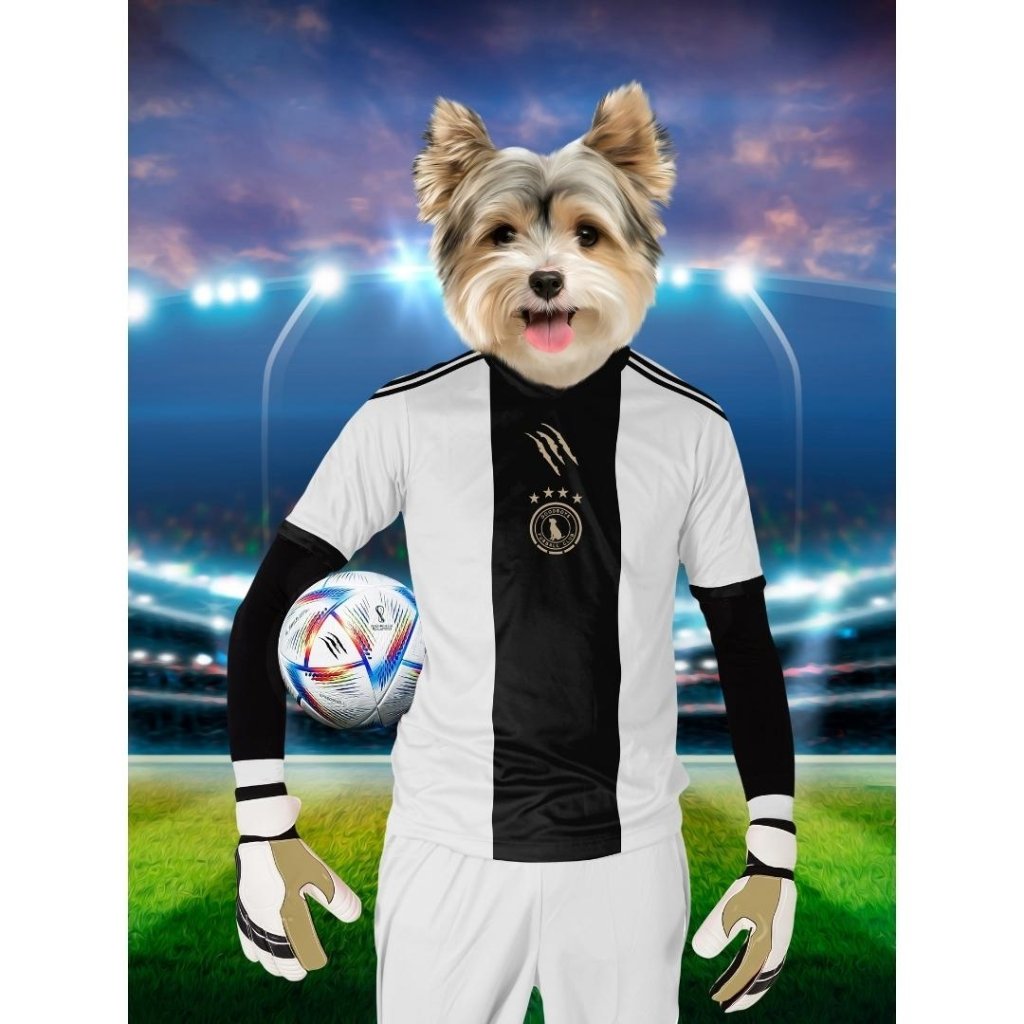 Germany Football Team: Custom Digital Download Pet Portrait - Paw & Glory - Dog Portraits - Pet Portraits