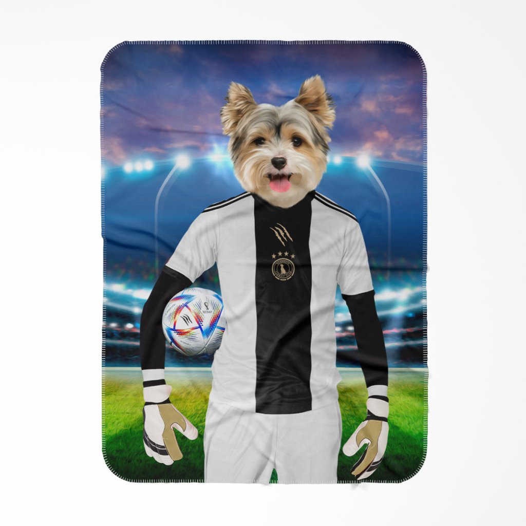 Pet Portraits | Germany Football Team: Custom Pet Blanket | Paw & Glory