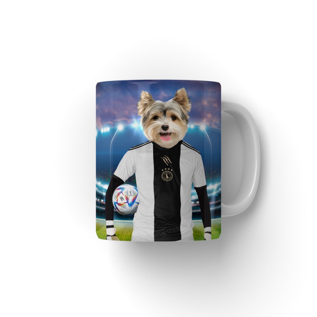 Pet Portraits | Germany Football Team (FIFA 2022): Custom Pet Coffee Mug | Paw & Glory