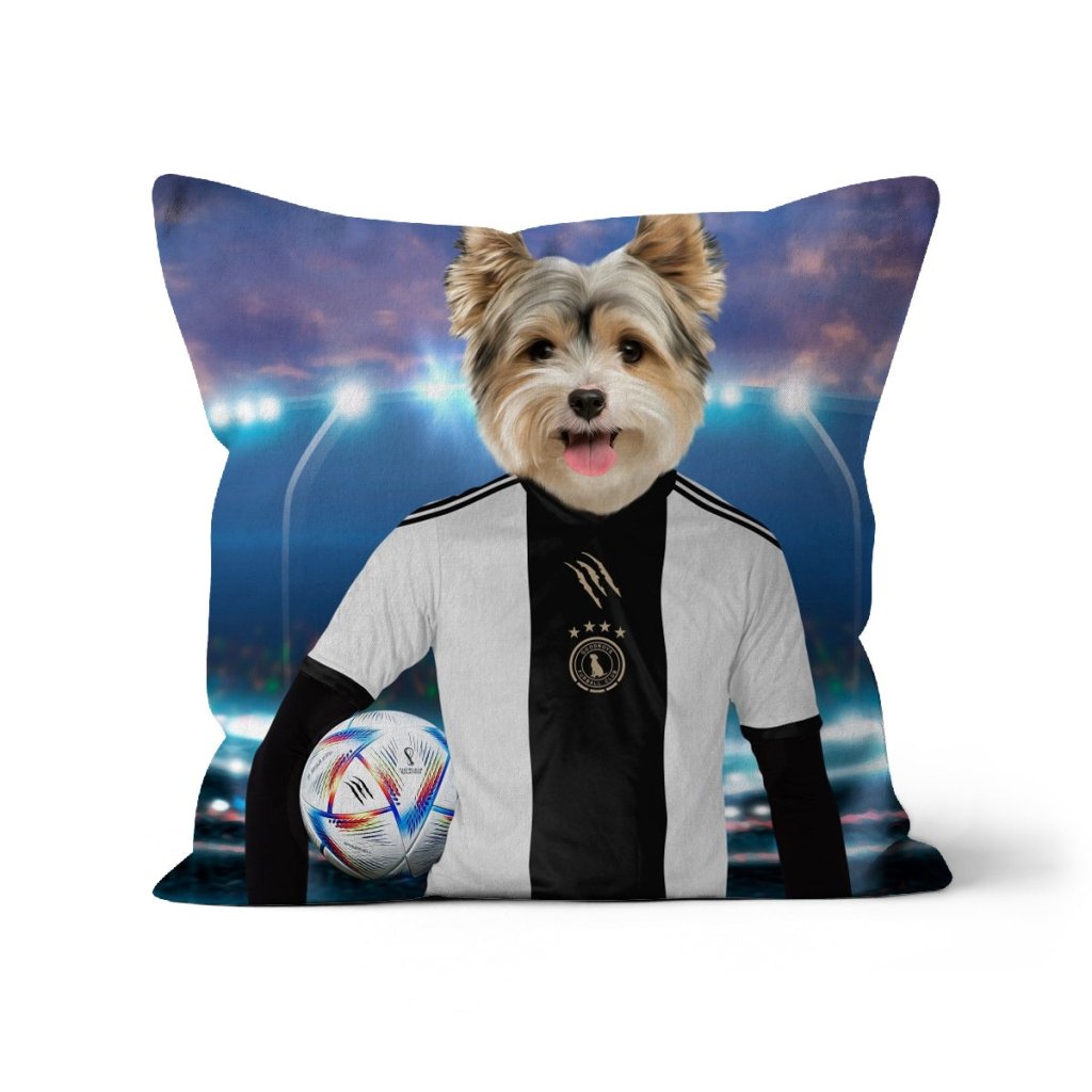 Pet Portraits | Germany Football Team (FIFA 2022): Custom Pet Pillow | Paw & Glory