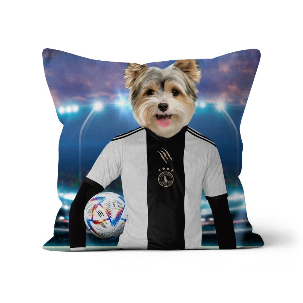 Pet Portraits | Germany Football Team (FIFA 2022): Custom Pet Pillow | Paw & Glory