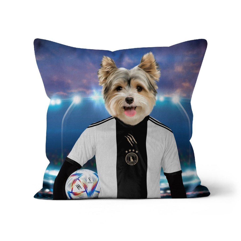 Pet Portraits | Germany Football Team (FIFA 2022): Custom Pet Pillow | Paw & Glory