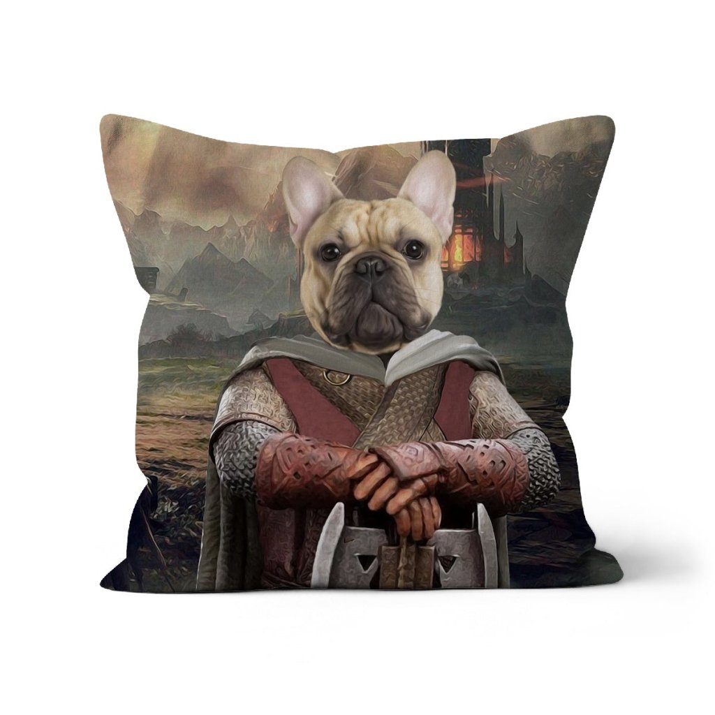 Pet Portraits | Gimli (Lord Of The Rings Inspired): Custom Pet Pillow | Paw & Glory