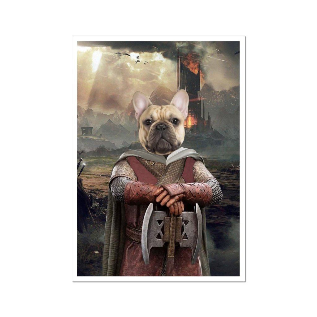 Pet Portraits | Gimli (Lord Of The Rings Inspired): Custom Pet Poster | Paw & Glory