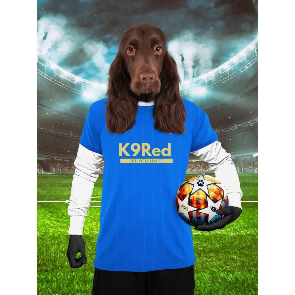 Pet Portraits | Glasgow Rascals Football Club: Custom Digital Download Pet Portrait | Paw & Glory