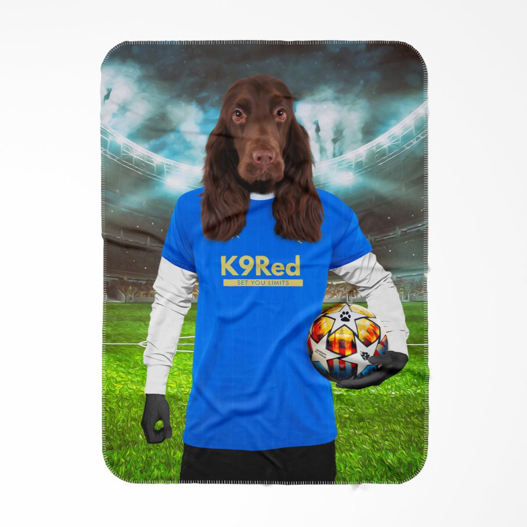 Pet Portraits | Glasgow Rascals Football Club: Custom Pet Blanket | Paw & Glory