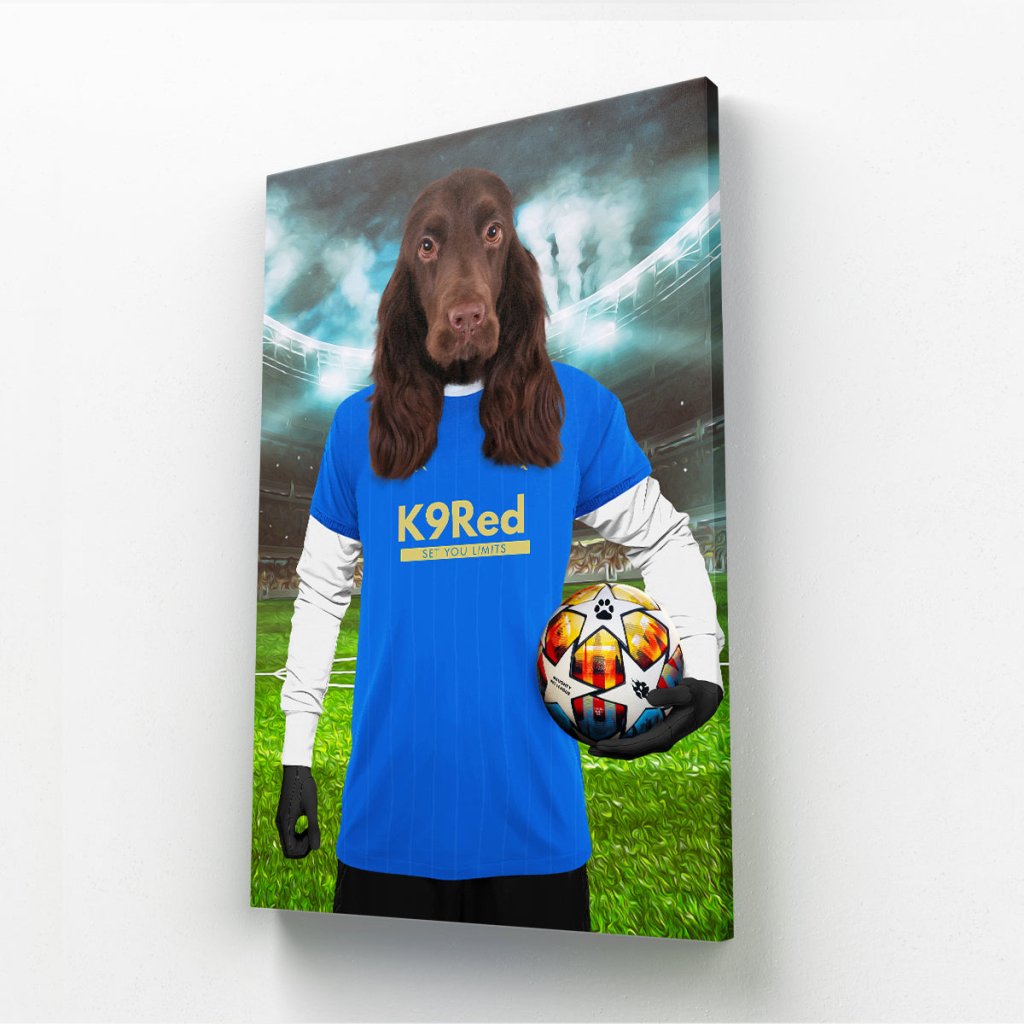 Pet Portraits | Glasgow Rascals Football Club: Custom Pet Canvas | Paw & Glory