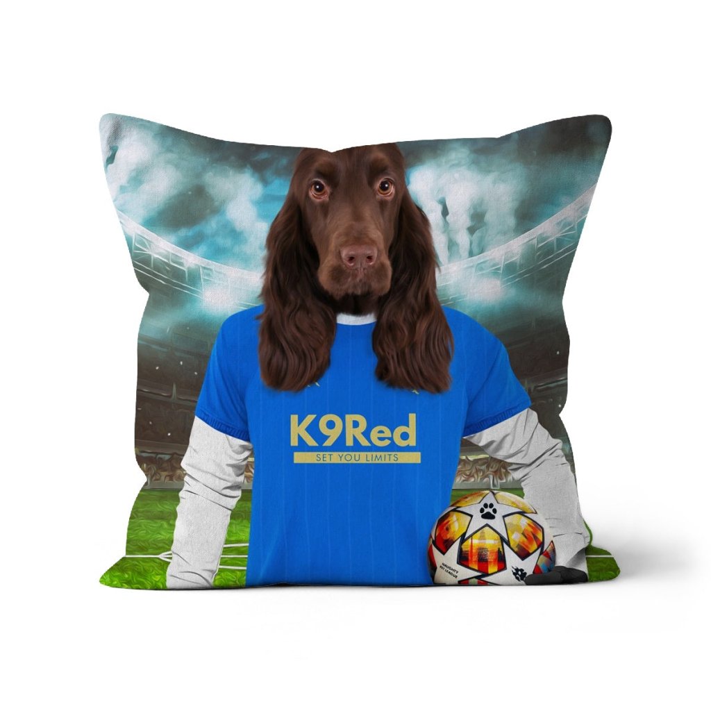 Pet Portraits | Glasgow Rascals Football Club: Custom Pet Pillow | Paw & Glory