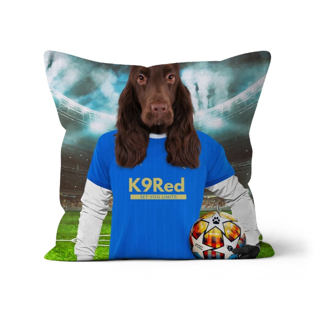 Pet Portraits | Glasgow Rascals Football Club: Custom Pet Pillow | Paw & Glory
