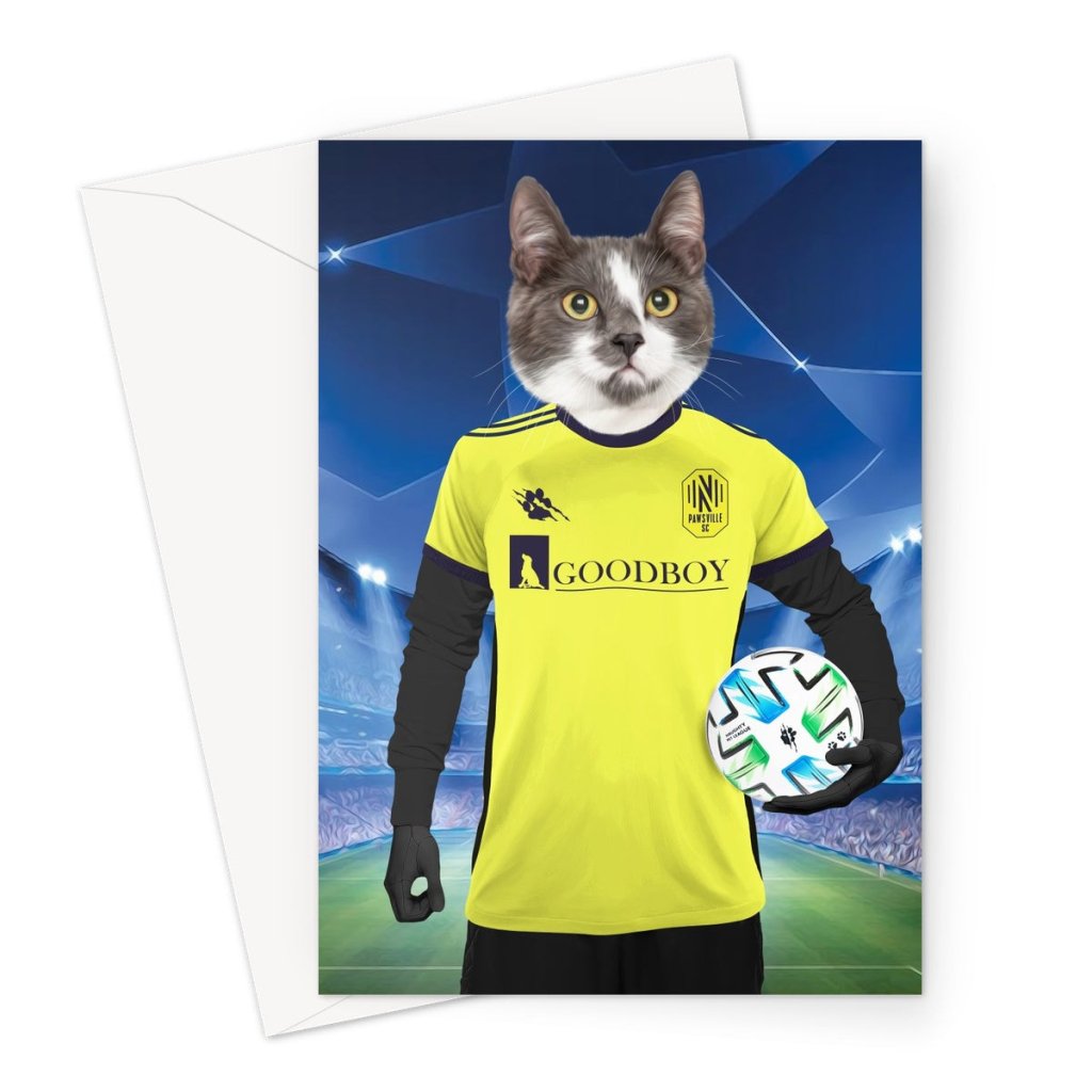 Pet Portraits | Gnashville FC: Custom Pet Greeting Card | Paw & Glory