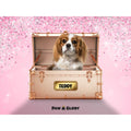 Golden Blush Luxury Trunk: Custom Digital Download Pet Portrait