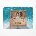 Golden Blush Luxury Trunk: Custom Pet Blanket