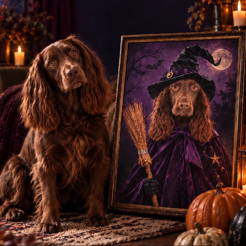 The Witch | Custom Pet Portrait | Paw & Glory