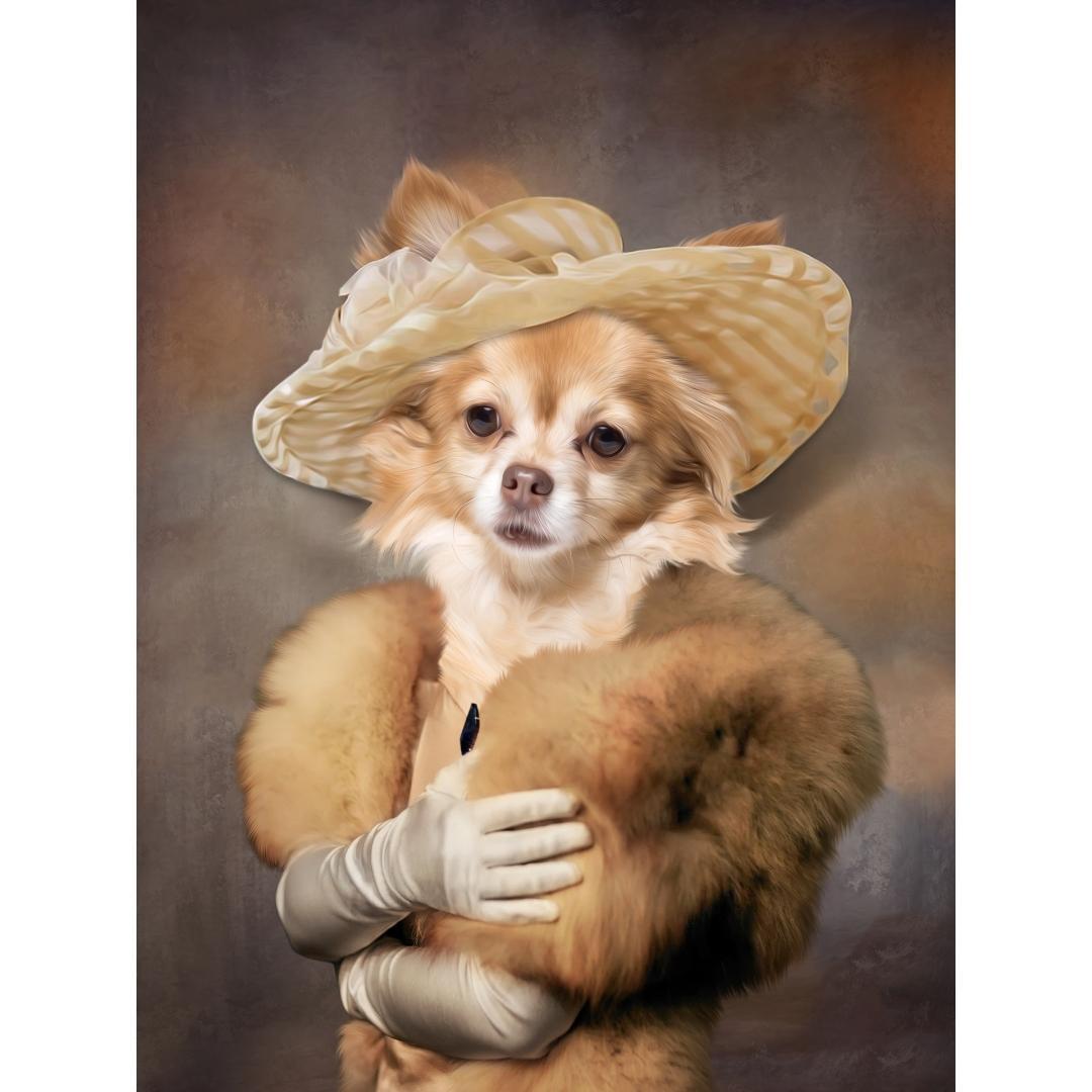 Pet Portraits | Grace (Peaky Blinders Inspired): Custom Digital Download Pet Portrait | Paw & Glory