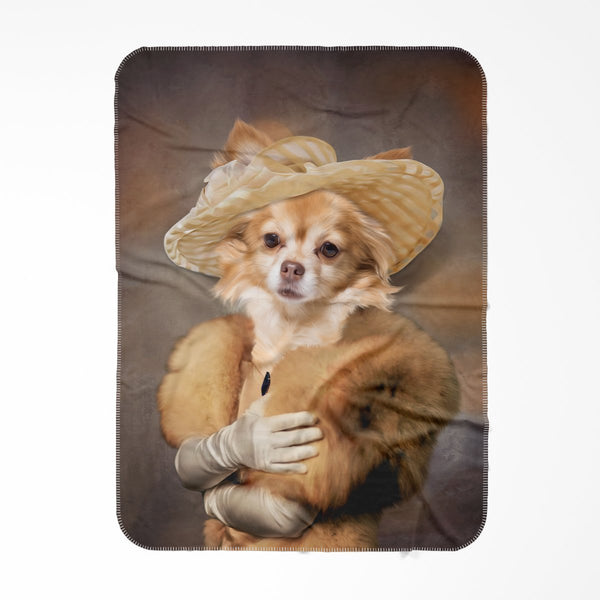 1920s Lady Custom Pet Blanket | Personalized Pet Gift | Paw & Glory