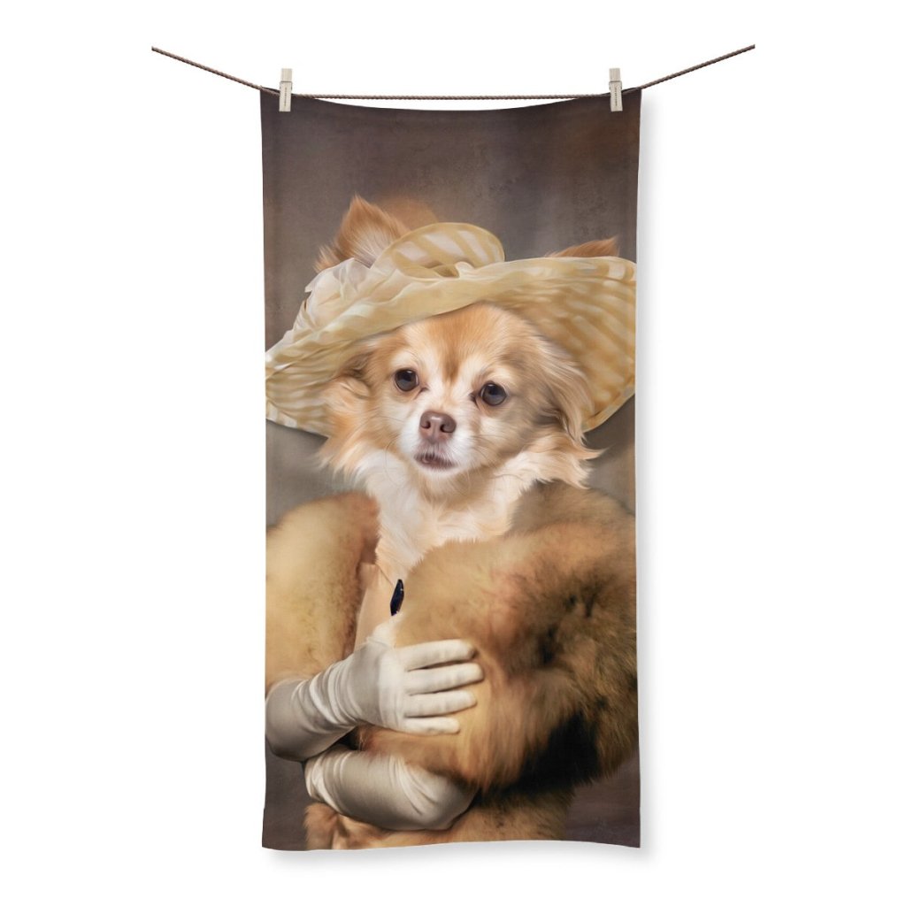 Pet Portraits | Grace (Peaky Blinders Inspired): Custom Pet Towel | Paw & Glory