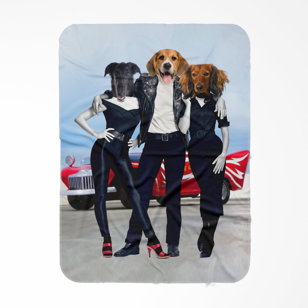 Pet Portraits | Grease Lightening: Custom Pet Blanket | Paw & Glory
