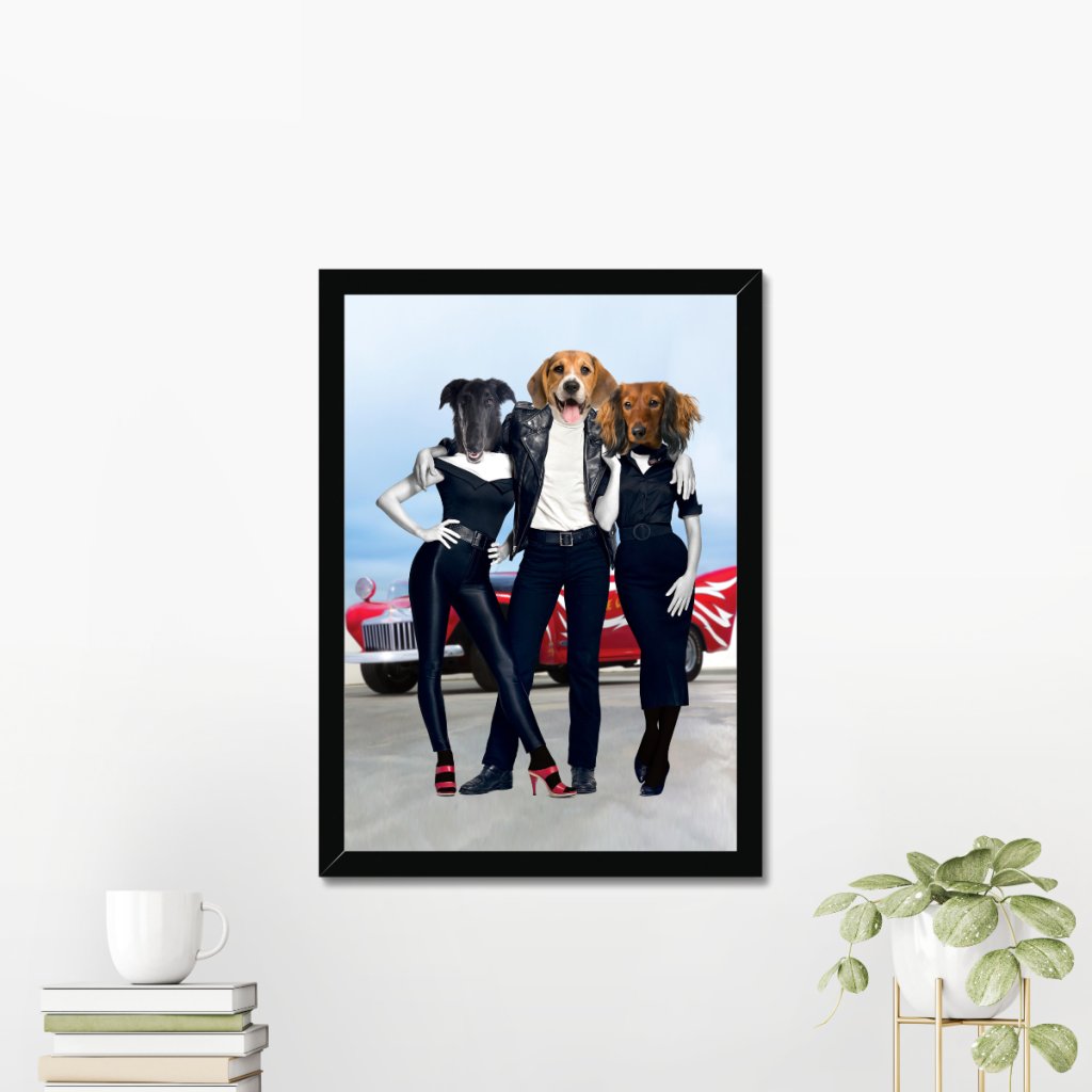 Pet Portraits | Grease Lightening: Custom Pet Portrait | Paw & Glory