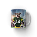 Green Paw Packers: Custom Pet Coffee Mug