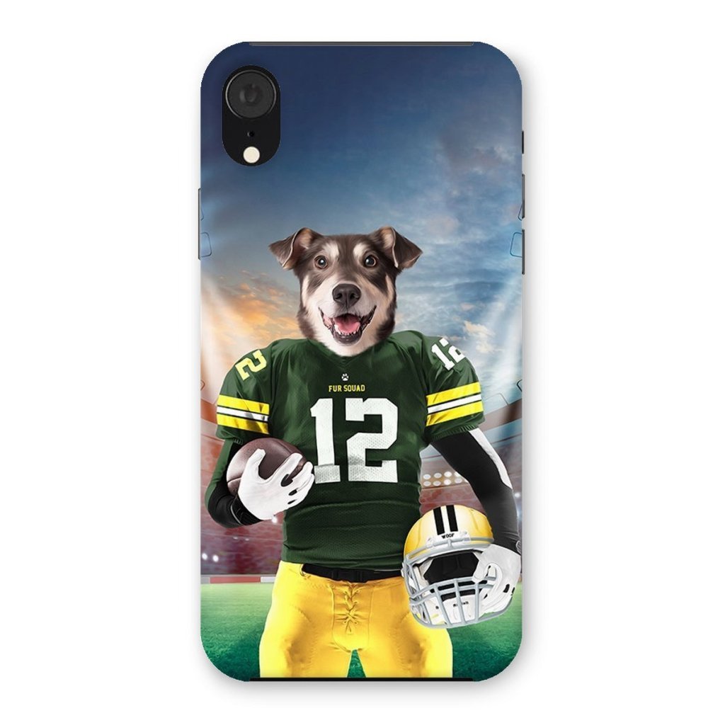 Pet Portraits | Green Paw Packers: Custom Pet Snap Phone Case | Paw & Glory