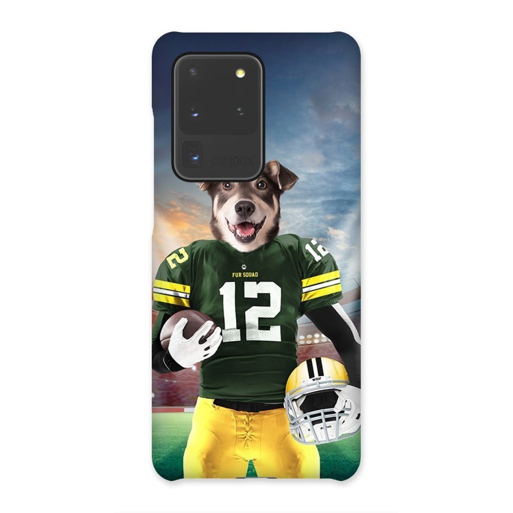 Pet Portraits | Green Paw Packers: Custom Pet Snap Phone Case | Paw & Glory