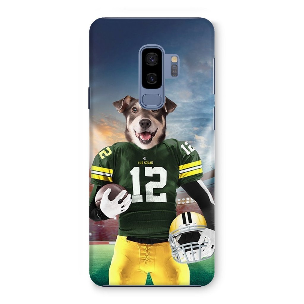 Green Paw Packers: Custom Pet Snap Phone Case - Paw & Glory - Dog Portraits - Pet Portraits