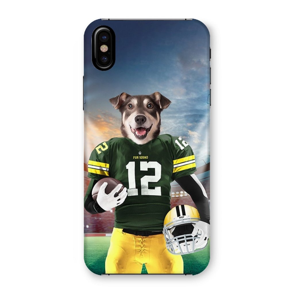 Pet Portraits | Green Paw Packers: Custom Pet Snap Phone Case | Paw & Glory