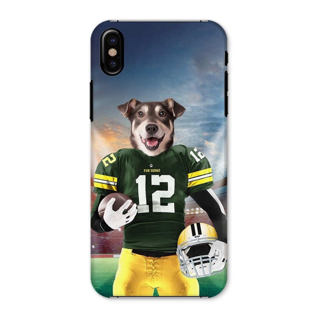 Pet Portraits | Green Paw Packers: Custom Pet Snap Phone Case | Paw & Glory