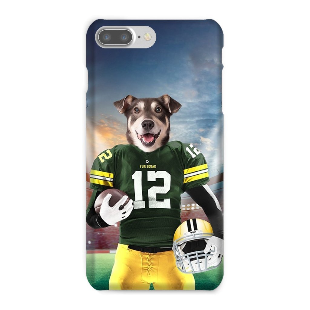 Pet Portraits | Green Paw Packers: Custom Pet Snap Phone Case | Paw & Glory