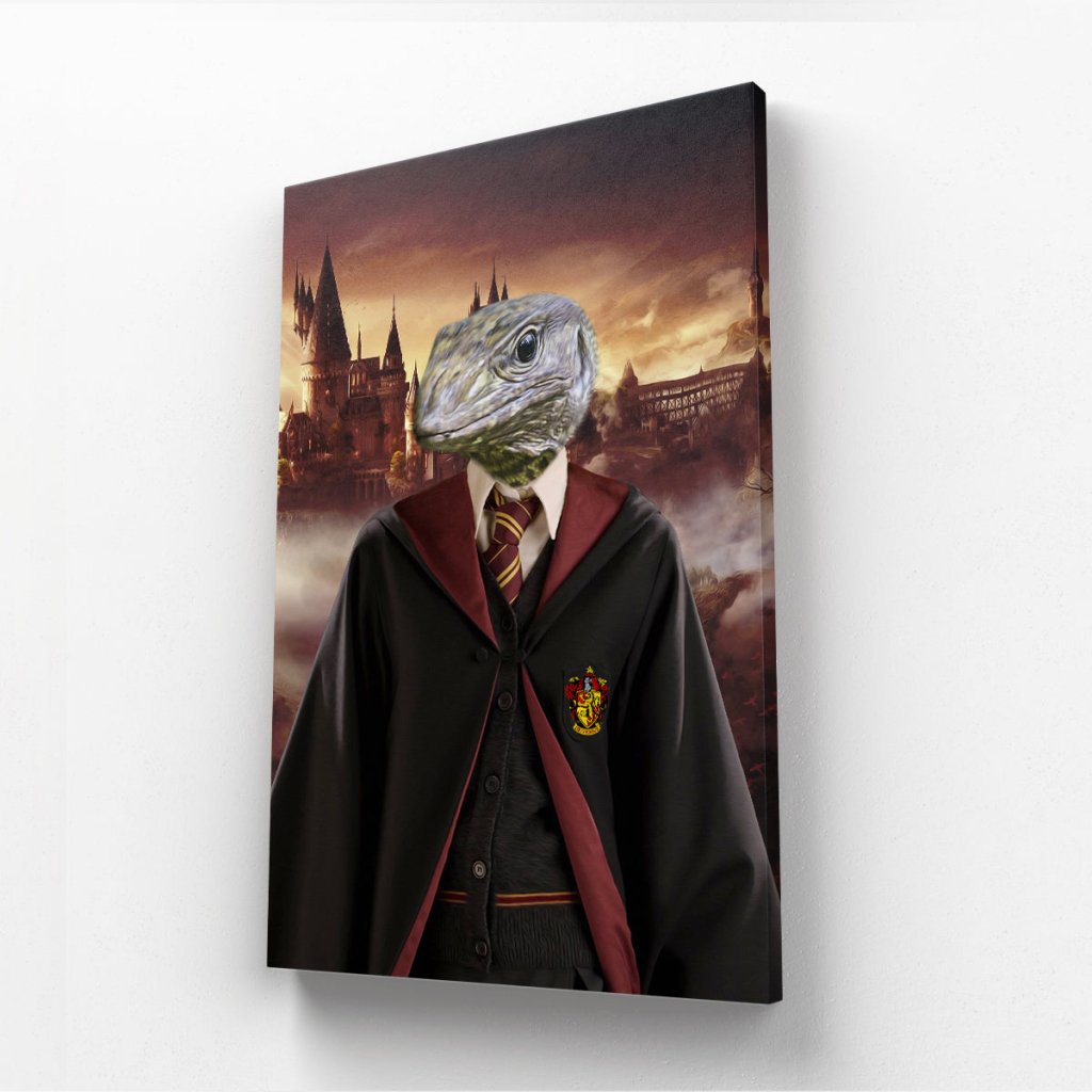 Pet Portraits | Gryffindor (Harry Potter Inspired): Animal Art Canvas | Paw & Glory
