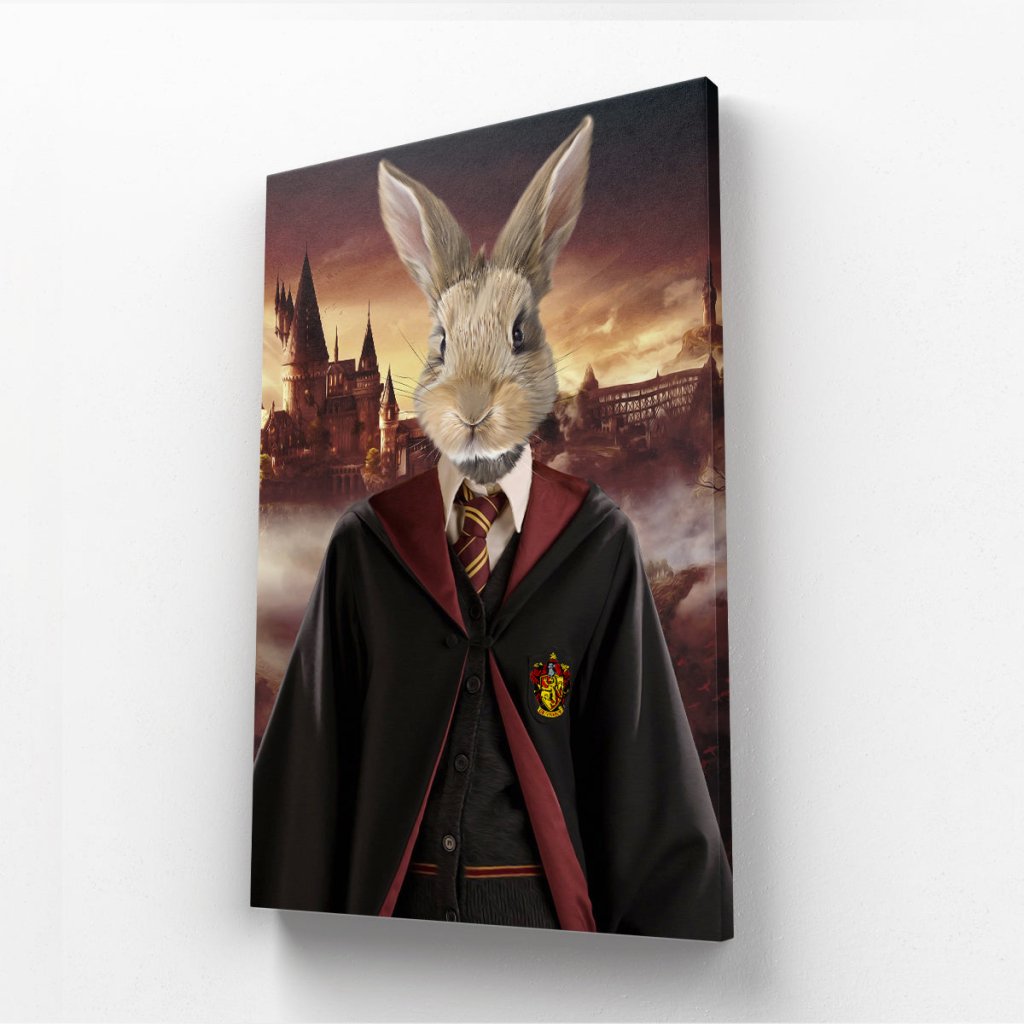 Pet Portraits | Gryffindor (Harry Potter Inspired): Animal Art Canvas | Paw & Glory