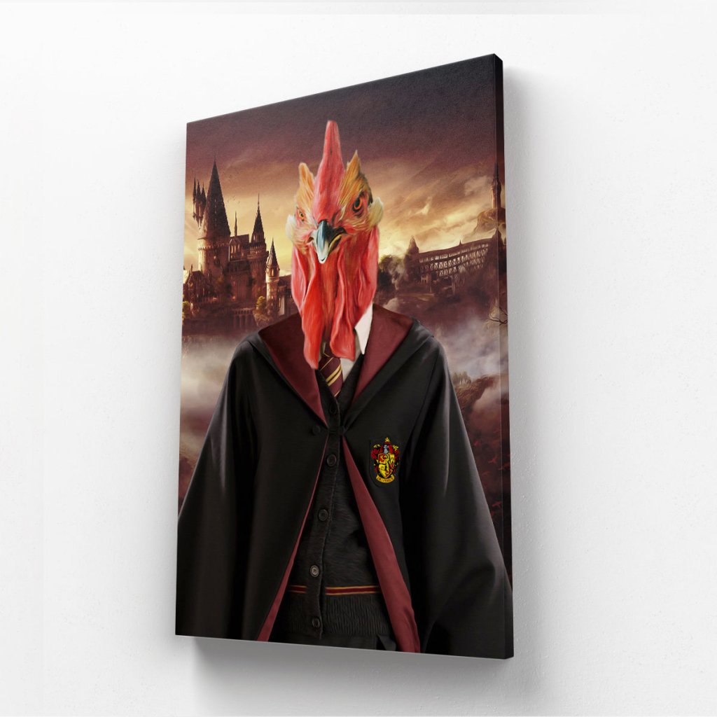 Pet Portraits | Gryffindor (Harry Potter Inspired): Animal Art Canvas | Paw & Glory