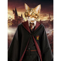 Brave House Wizard: Custom Digital Download Pet Portrait