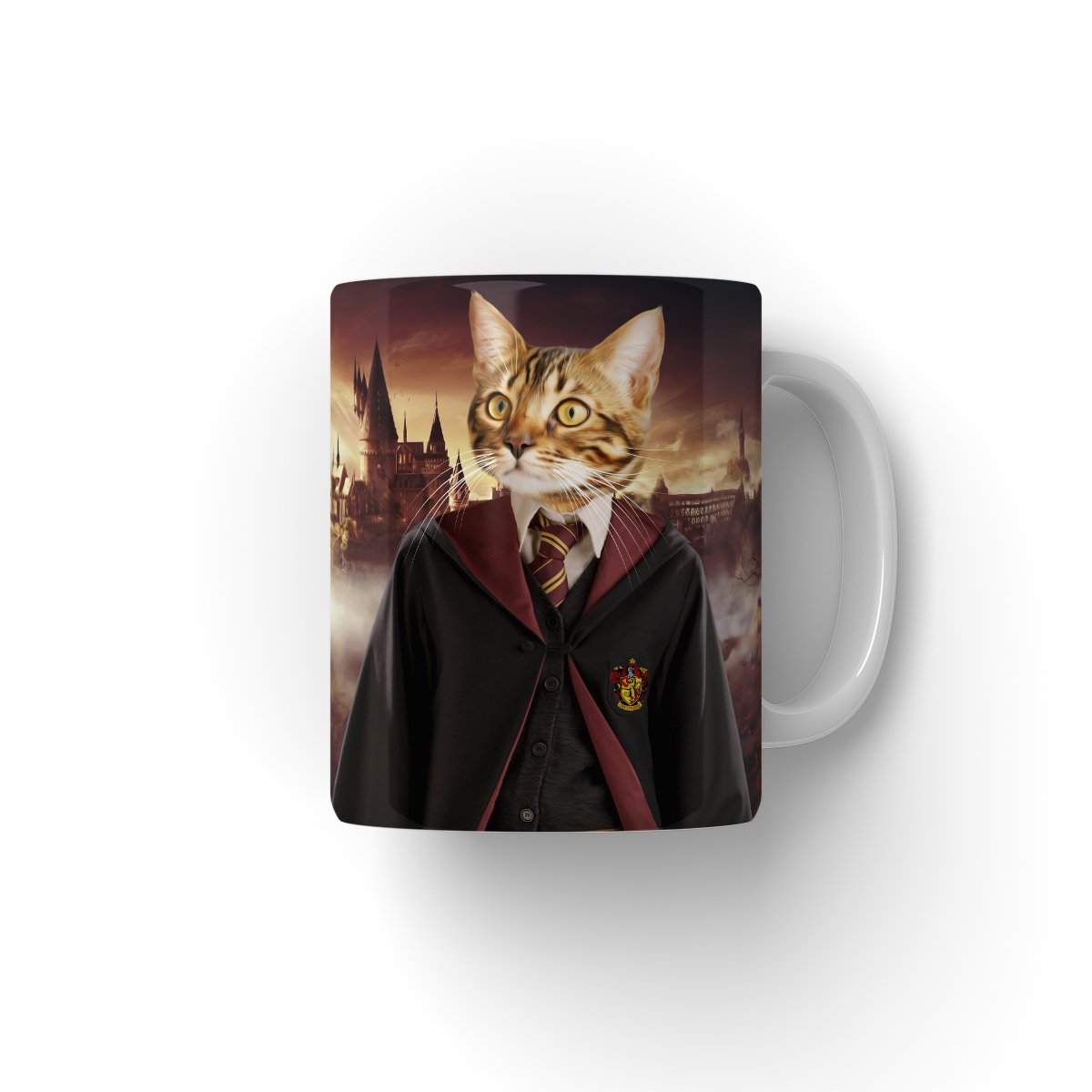 Pet Portraits | Brave House Wizard: Custom Pet Coffee Mug | Paw & Glory