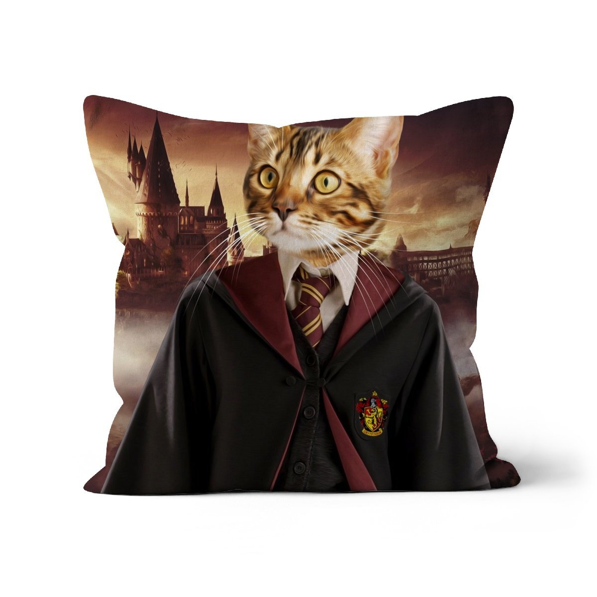 Gryffindor (Harry Potter Inspired): Custom Pet Pillow - Paw & Glory - Dog Portraits - Pet Portraits