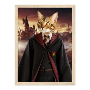 Gryffindor (Harry Potter Inspired): Custom Pet Portrait - Paw & Glory - Dog Portraits - Pet Portraits