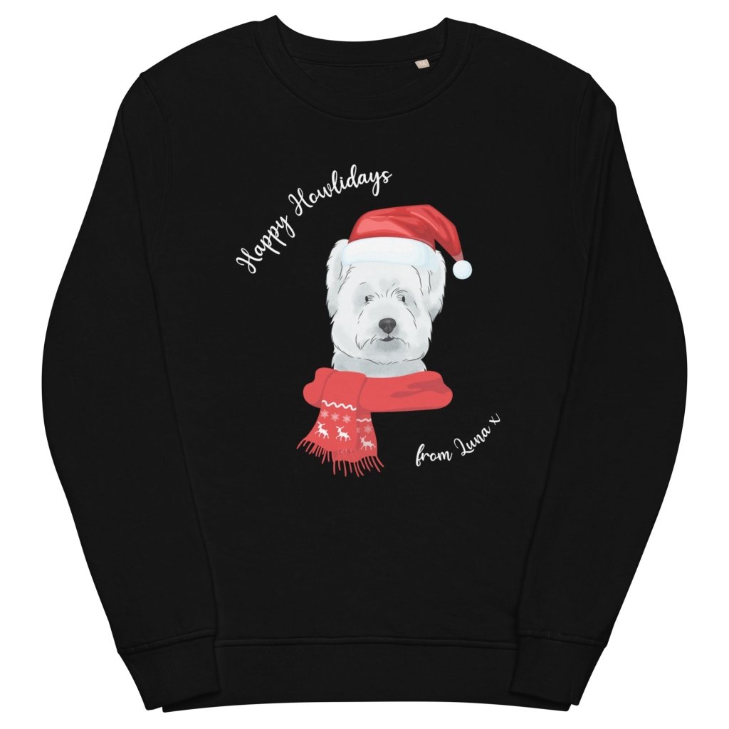Pet Portraits | Happy Howlidays Christmas Pet Sweatshirt | Paw & Glory